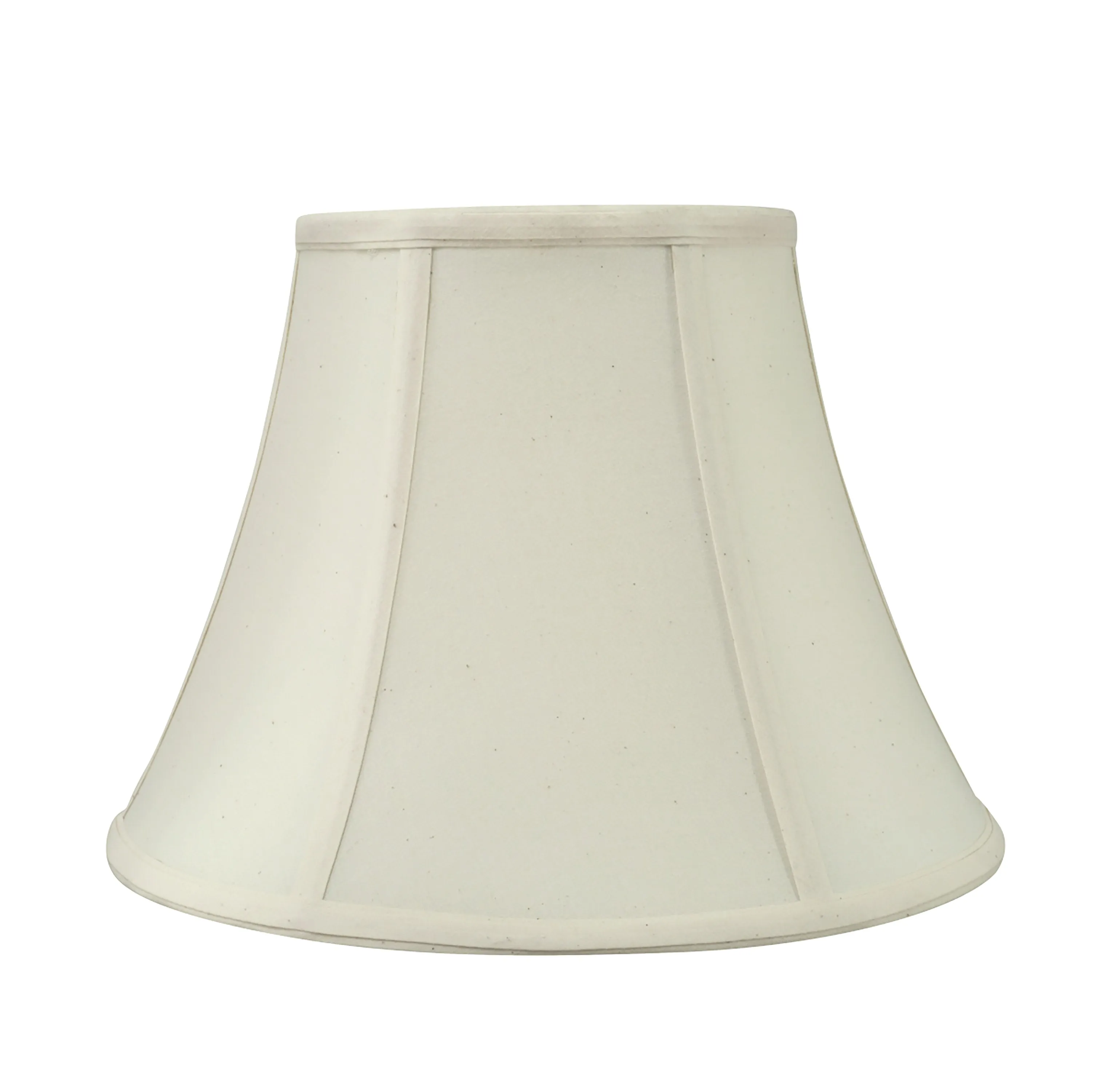 # 30032 Transitional Bell Shape Spider Construction Lamp Shade in Light Ivory Cotton Fabric, 13" wide (7" x 13" x 9 1/2")