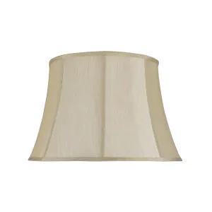 # 30121 Transitional Bell Shape Spider Construction Lamp Shade in Beige Faux Silk Fabric, 18" wide bottom (13" x 18" x 12")