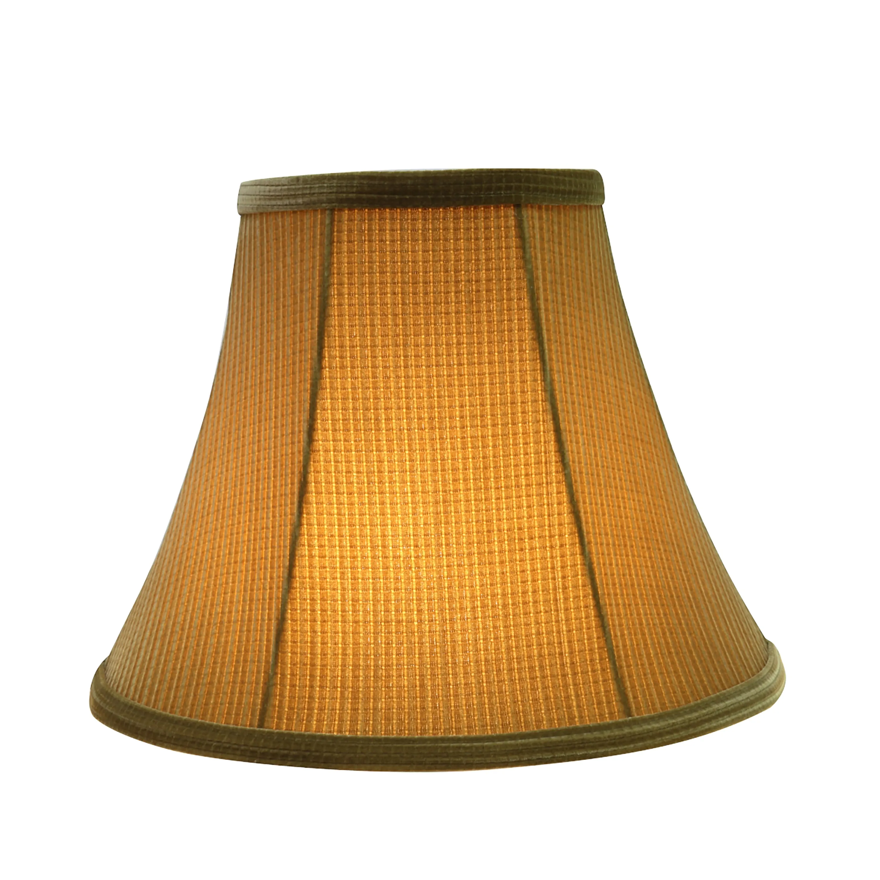 # 30159 Transitional Bell Shape Spider Construction Lamp Shade in Brown-Green, 12" wide (6" x 12" x 9 1/2")