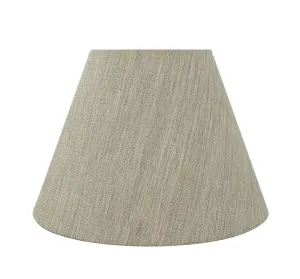 # 32367 Transitional Hardback Empire Shaped Spider Construction Lamp Shade in Light Grey, 14" wide (7" x 14" x 10")