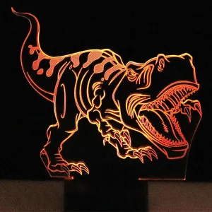 3D LED Night Lights Tyrannosaurus Rex Dinosaur with 7 Colors Light for Home Decoration Lamps