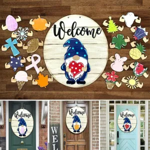 3D Stereo Can Replace A Variety Of Patterns Wooden Welcome Doorplate