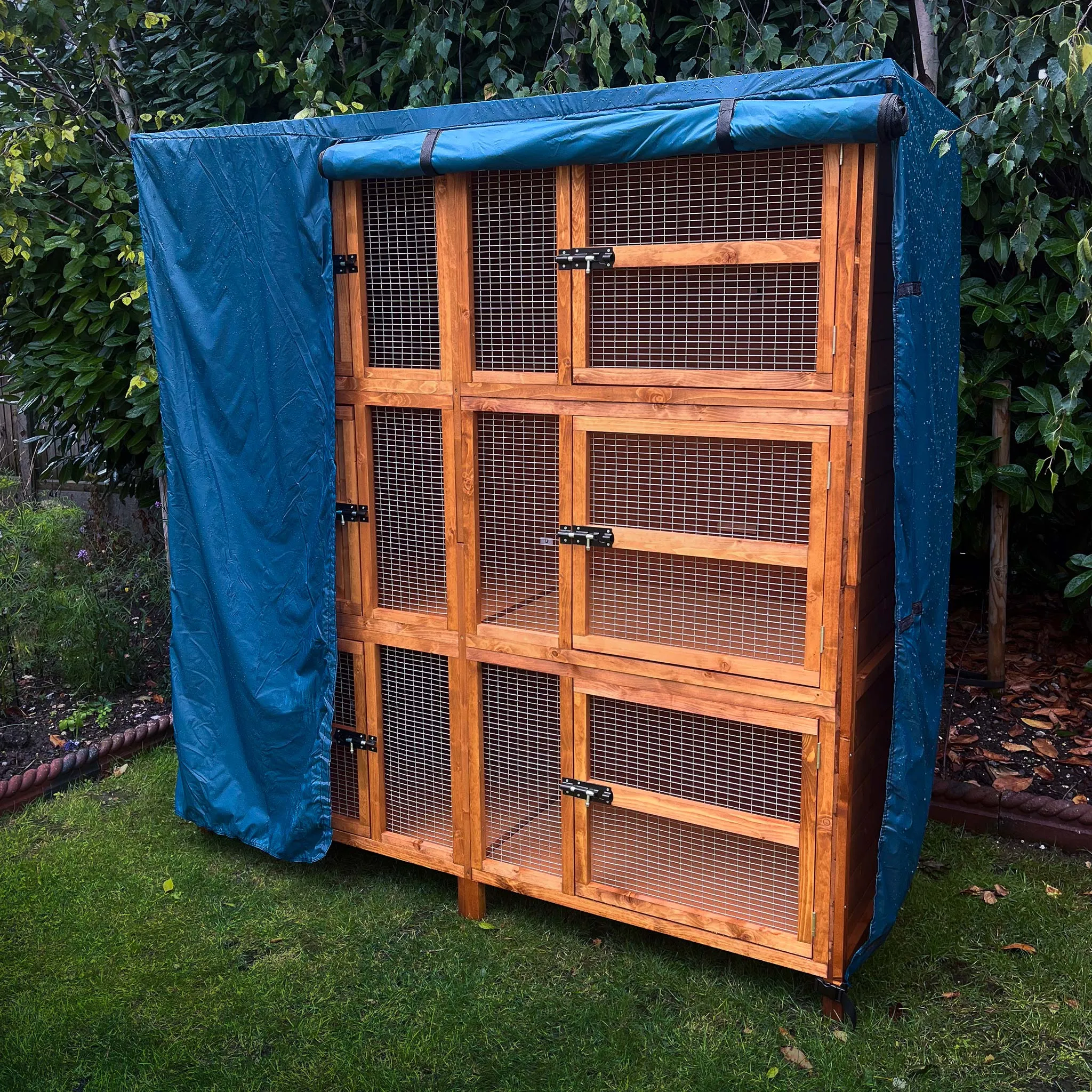 4ft Chartwell Triple Rabbit Hutch Cover | Protect Your Hutch From The Weather With Day Dry™ Rain Covers