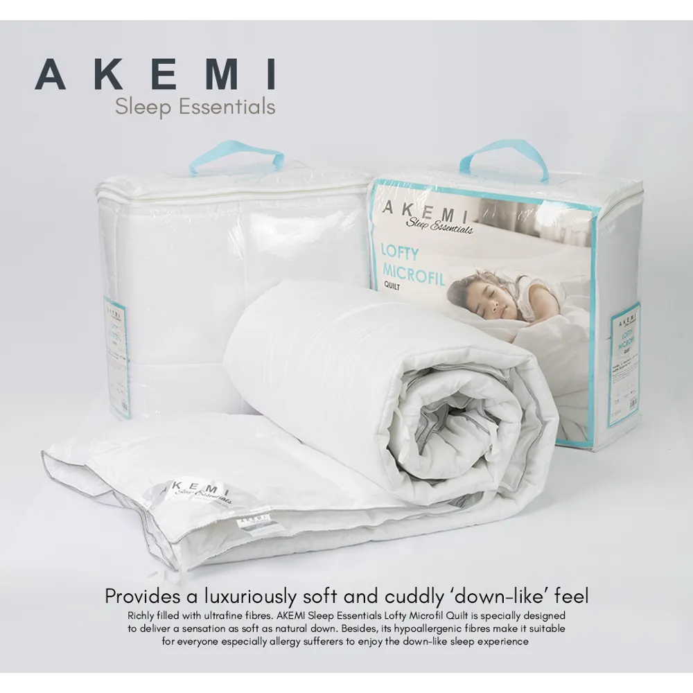 Akemi Sleep Essential Lofty Microfill Quilt Double