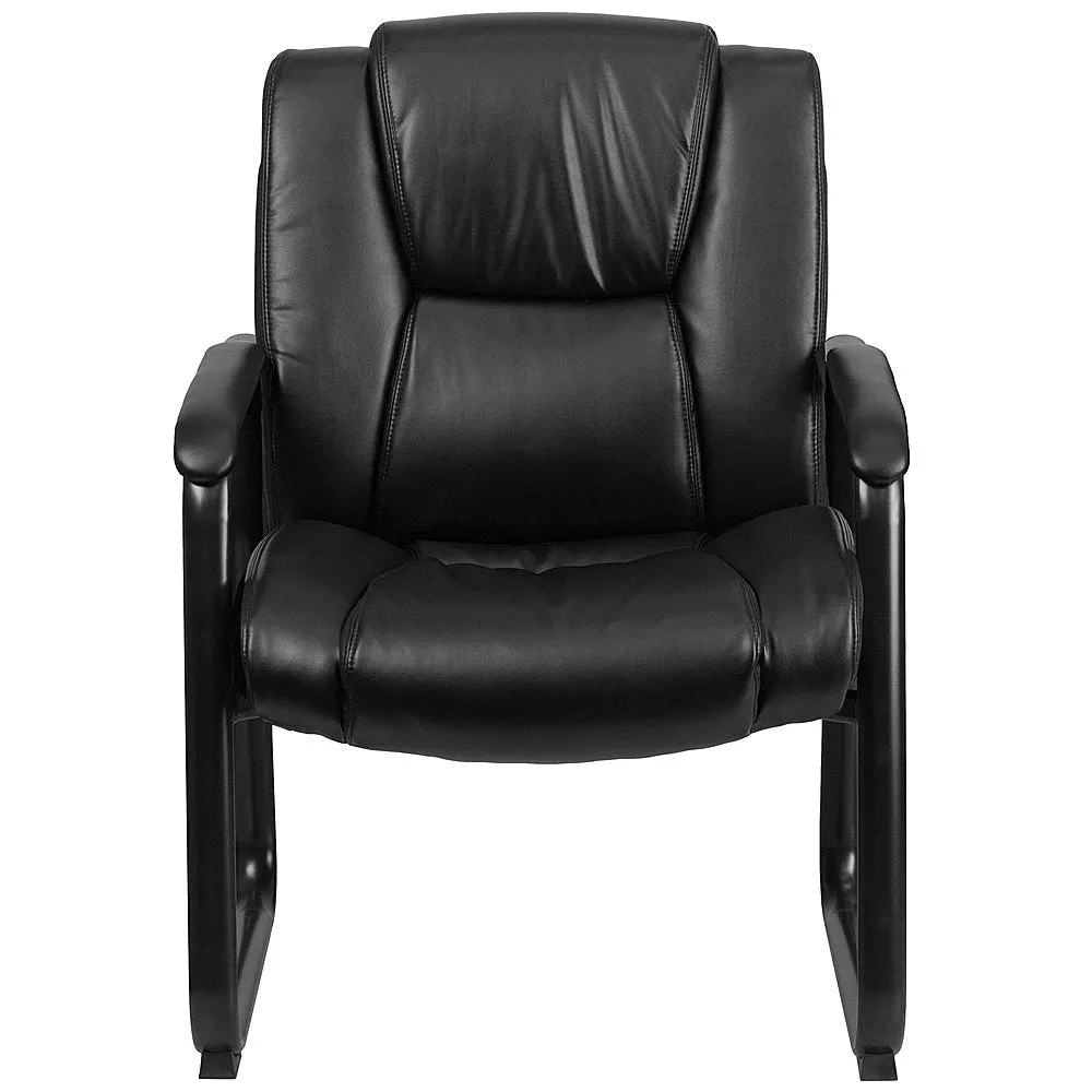 Alamont Home - Hercules  Contemporary Leather/Faux Leather Big & Tall Side Chair - Upholstered - Black