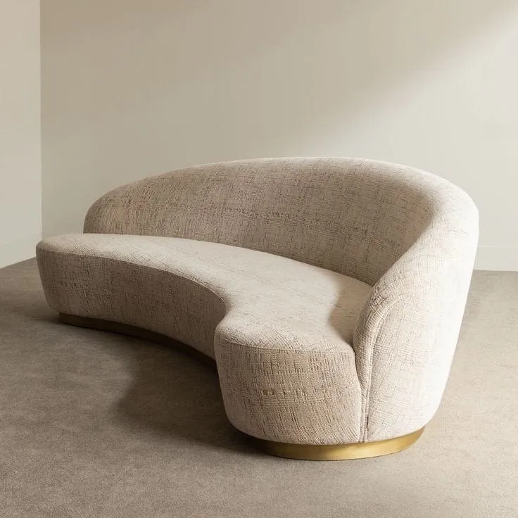 Allena Performance Boucle Curve Sofa