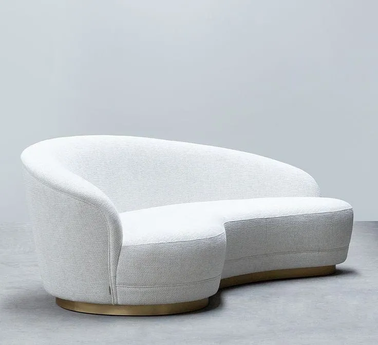 Allena Performance Boucle Curve Sofa