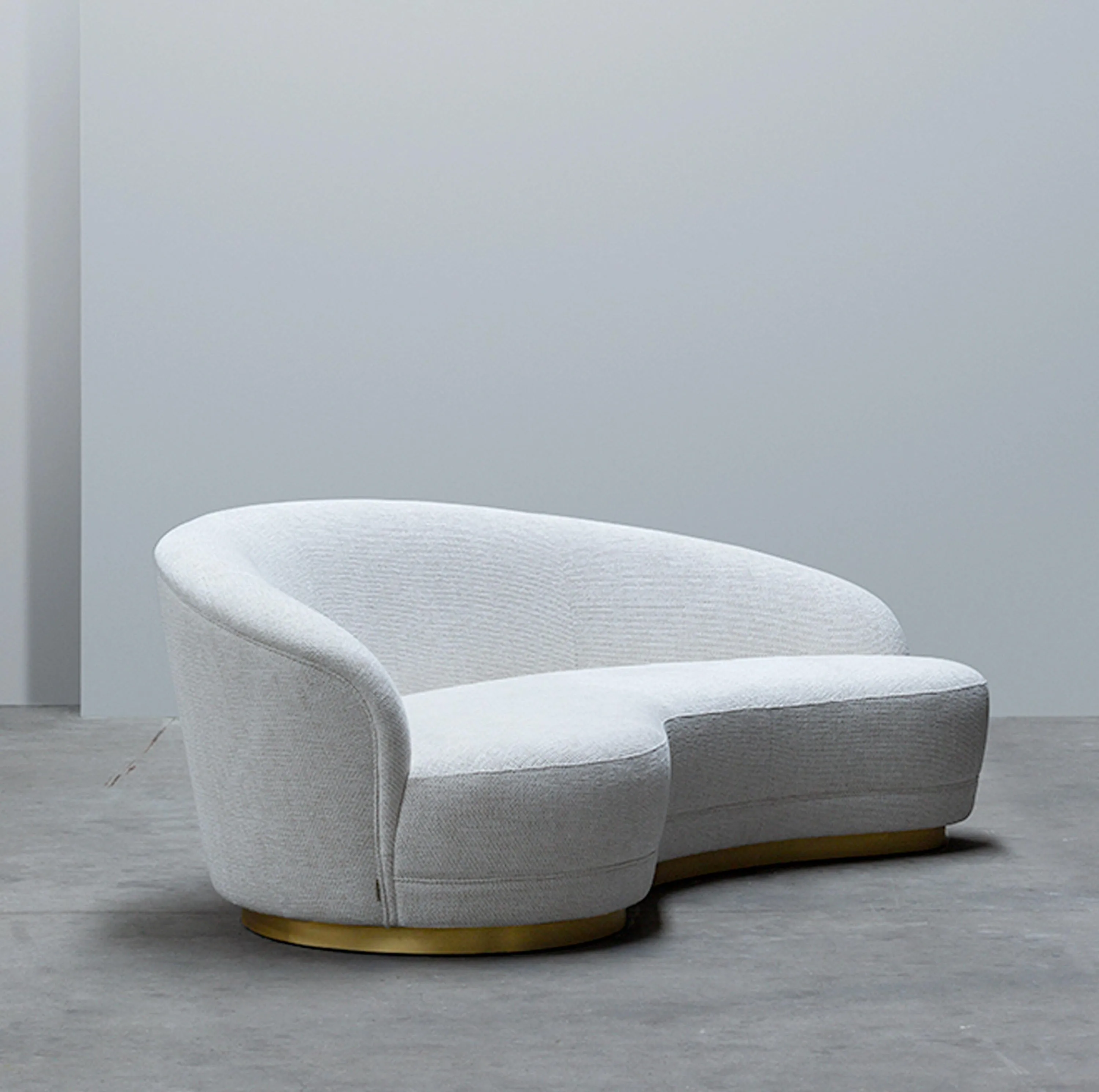 Allena Performance Boucle Curve Sofa