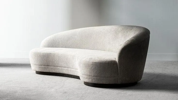 Allena Performance Boucle Curve Sofa