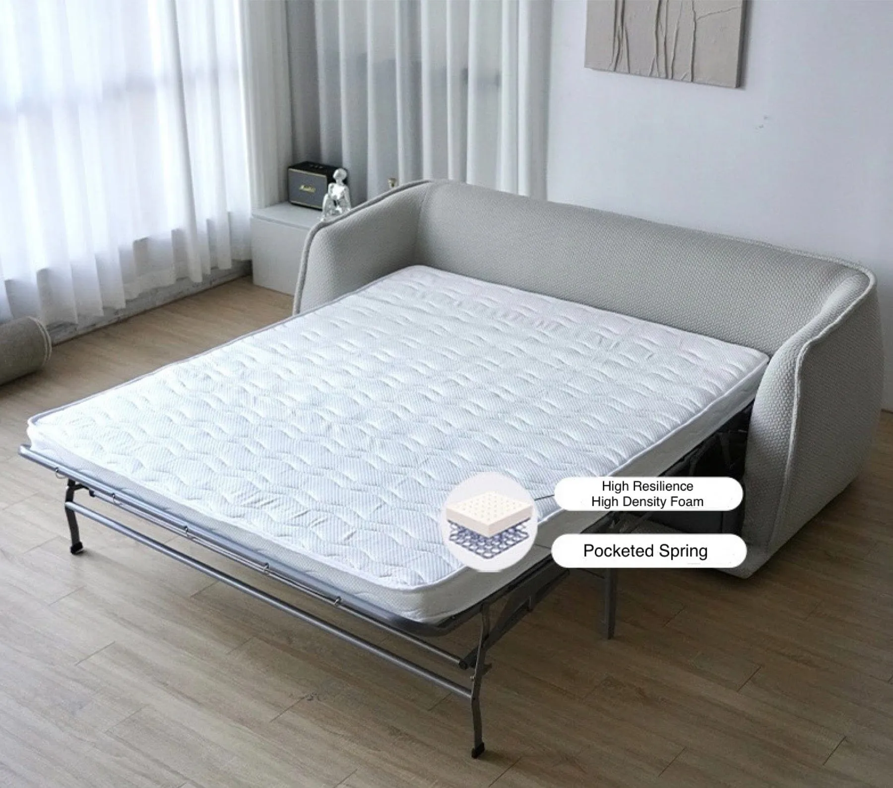 Anita Foldable Sofa Bed with Mattress