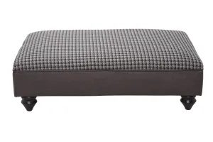 Barcelona Grampian Mineral/Tan Footstool by Red Rose