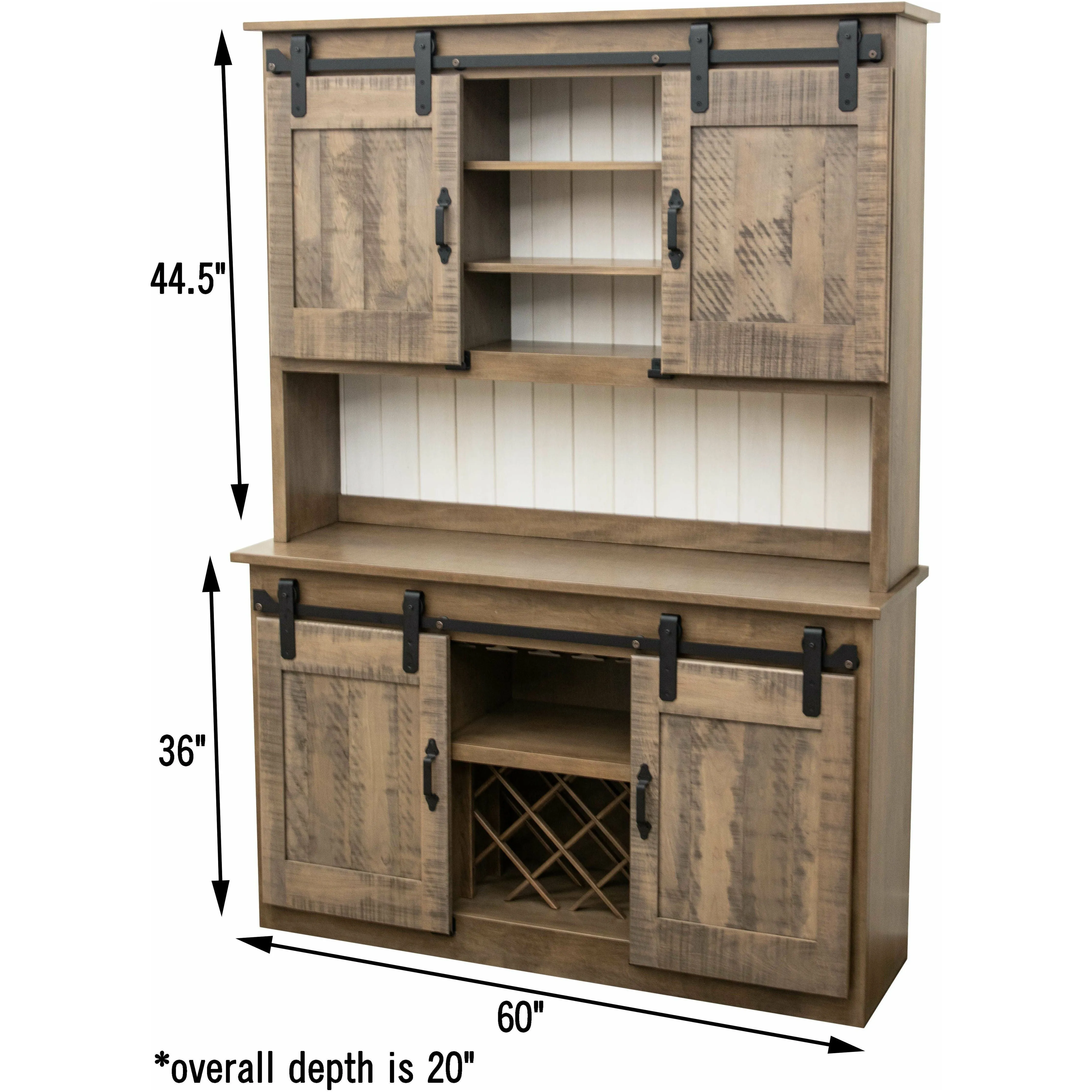 Barn Door Wine Hutch