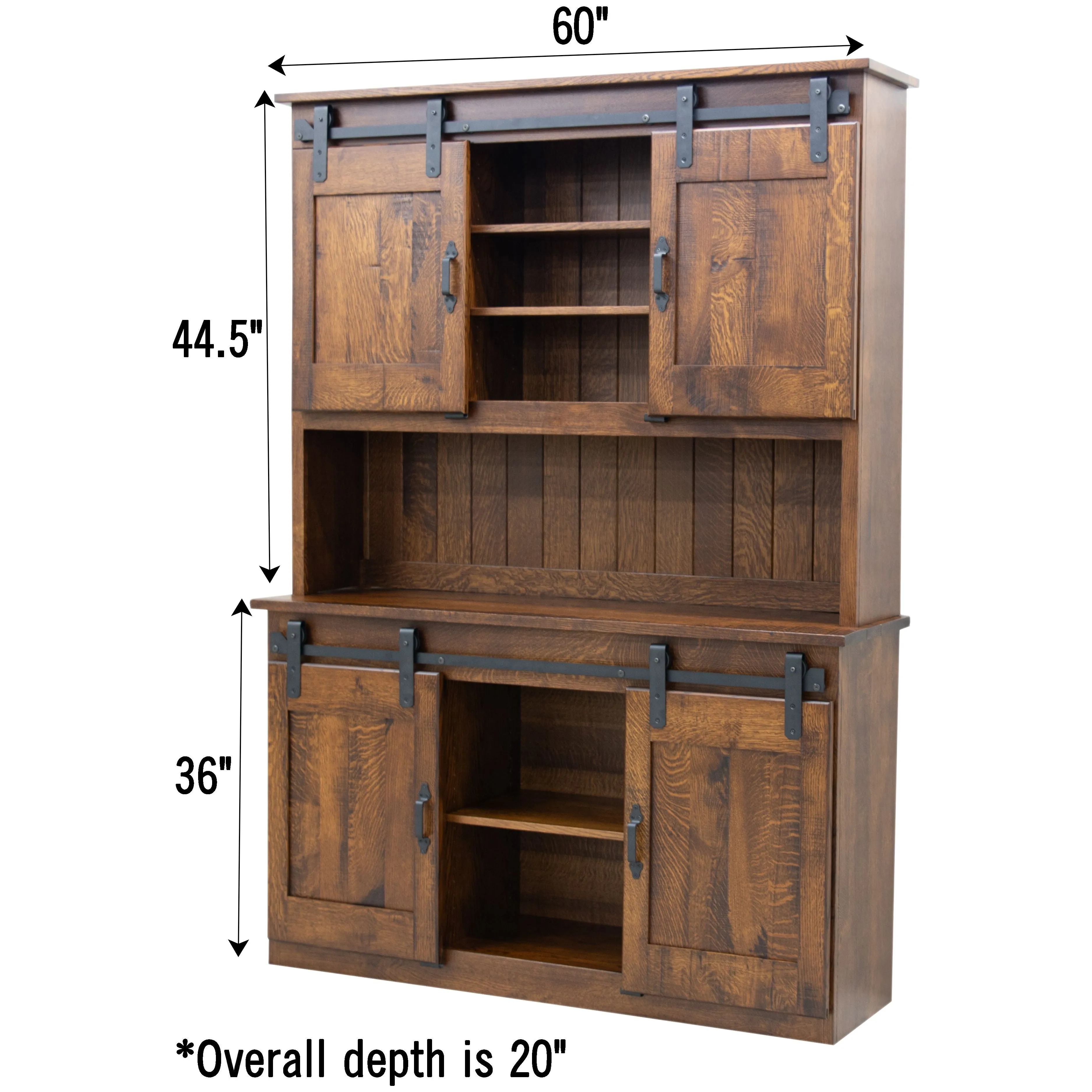 Barn Door Wine Hutch