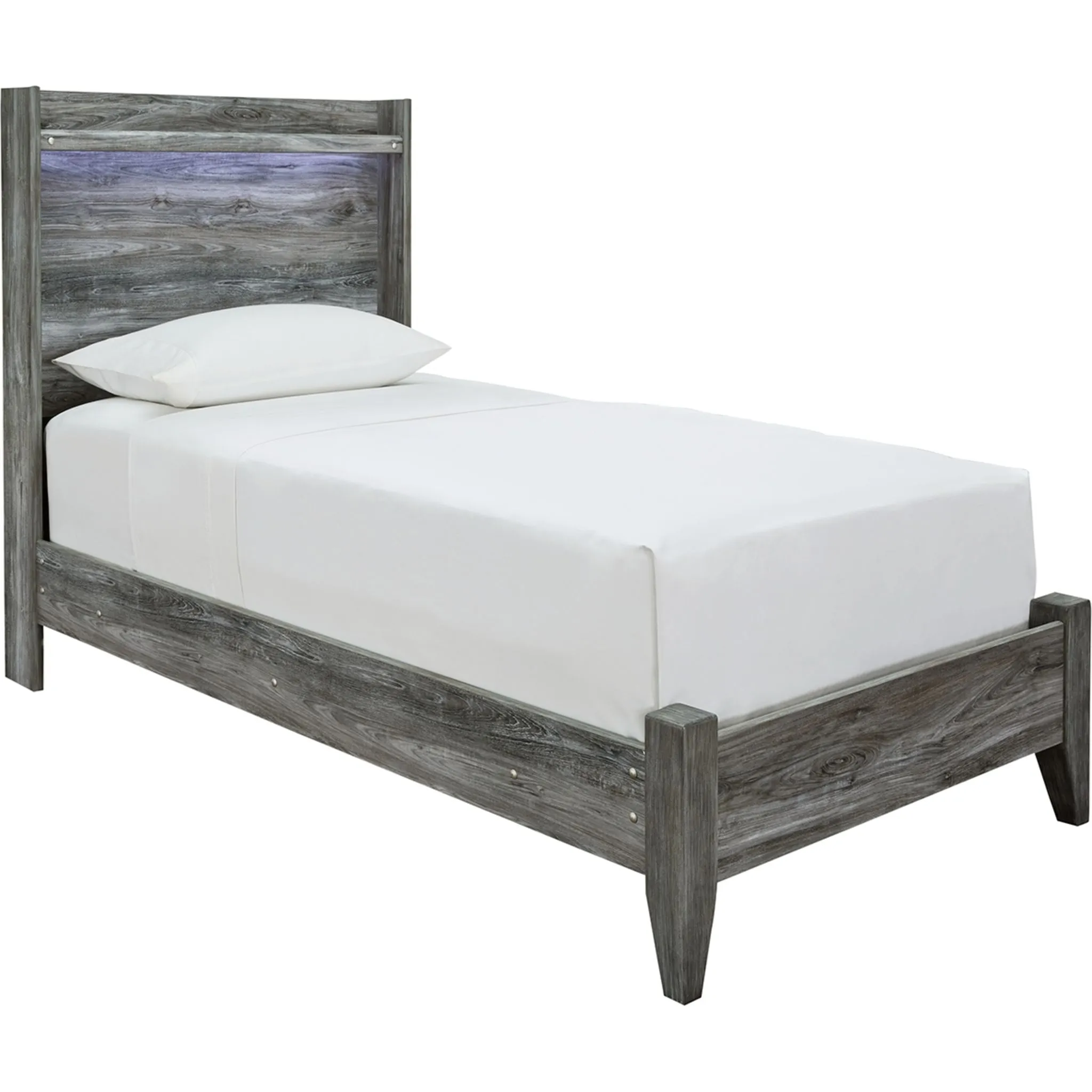 Baystorm Twin Panel Bed - Gray