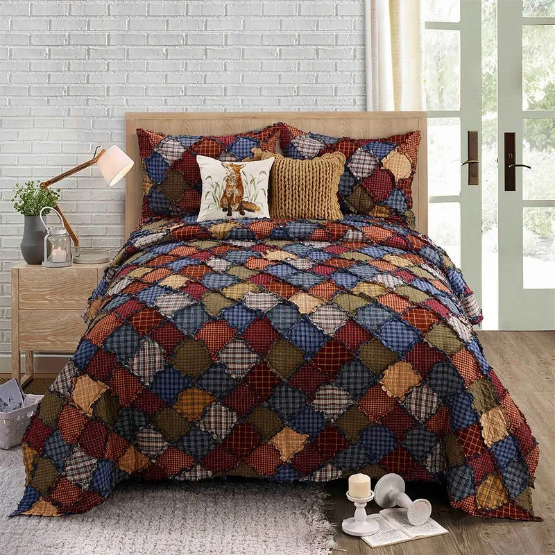 Blue Ridge 3-Pc Quilted Bedding Collection - Queen