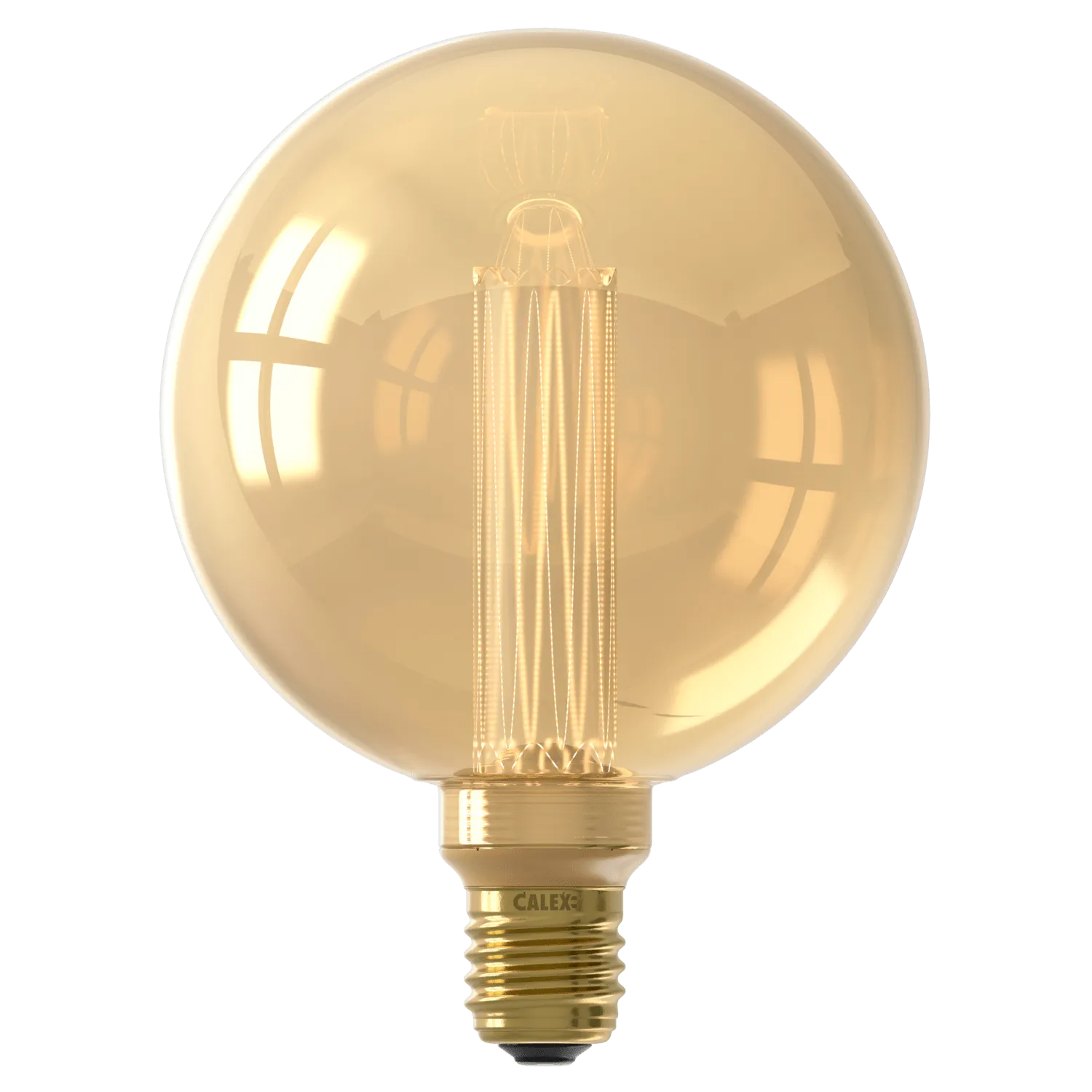 Calex Crown Series Filament LED Lamp - E27 - G125 - Gold - 3.5W - Dimmable