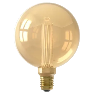 Calex Crown Series Filament LED Lamp - E27 - G125 - Gold - 3.5W - Dimmable