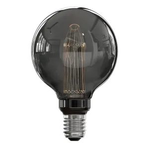 Calex Crown Series Filament LED Lamp - E27 - G95 - Titanium - 3.5W - Dimmable