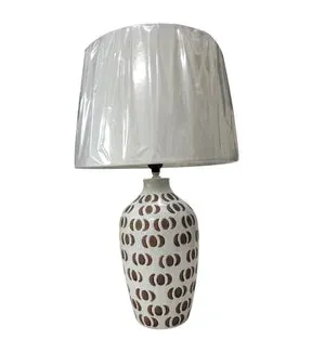 CERAMIC LAMP WITH SHADE