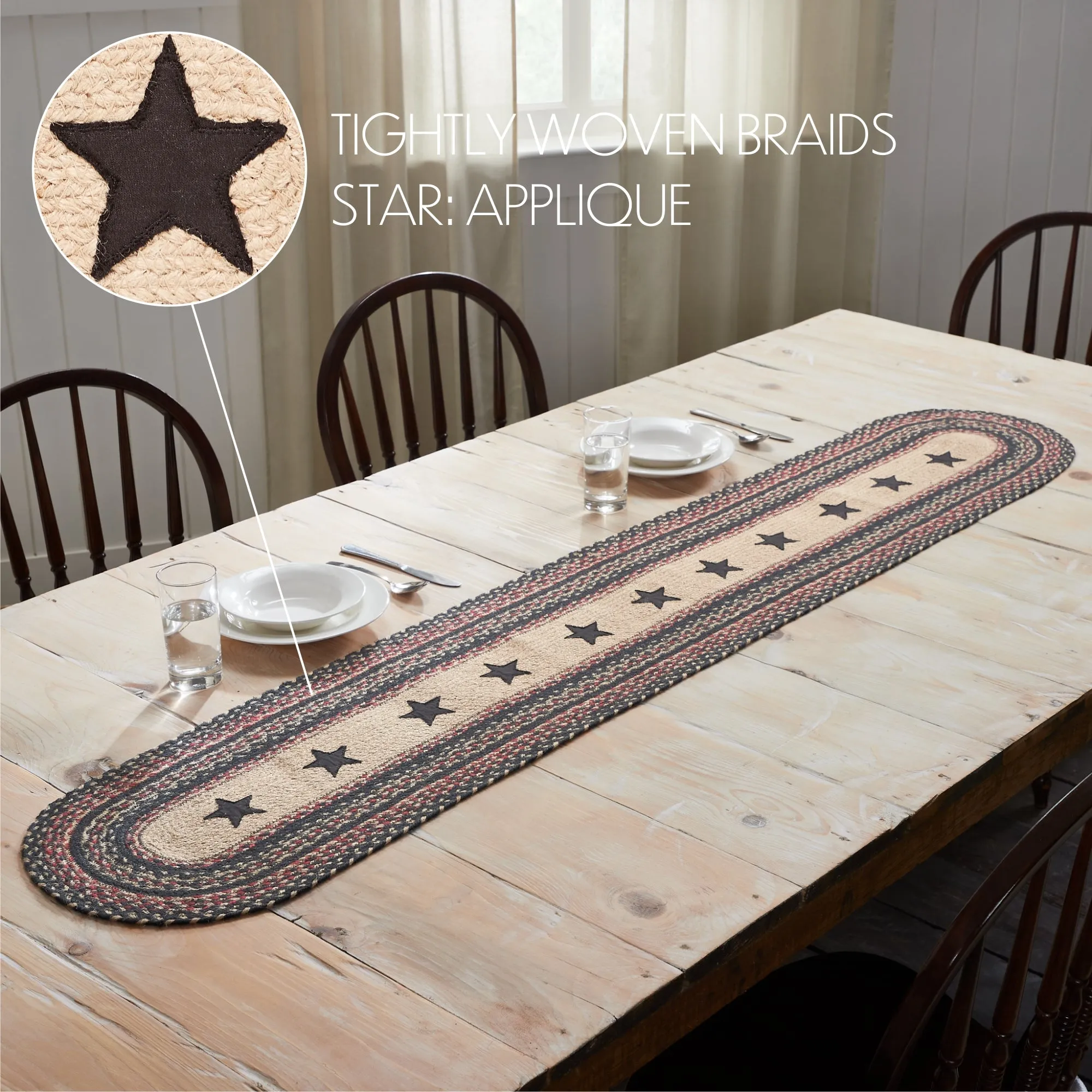 Colonial Star Jute Runner