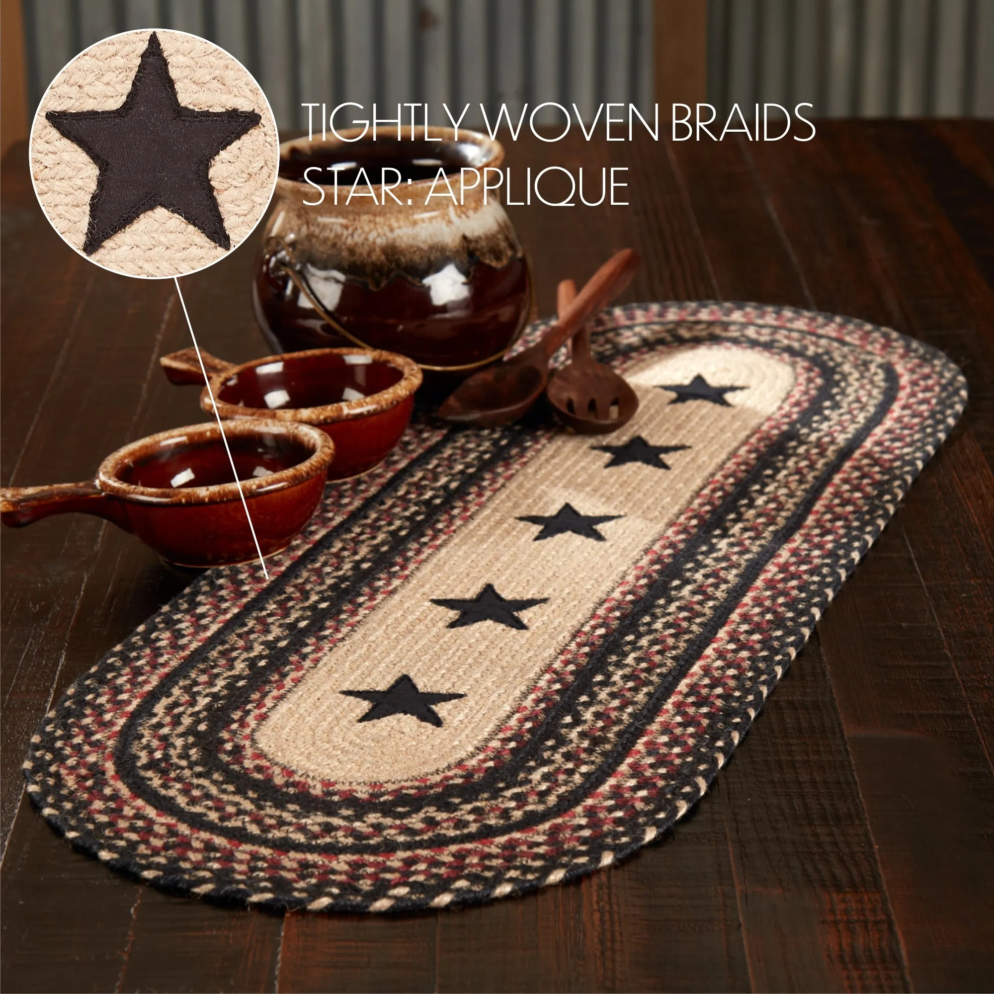 Colonial Star Jute Runner