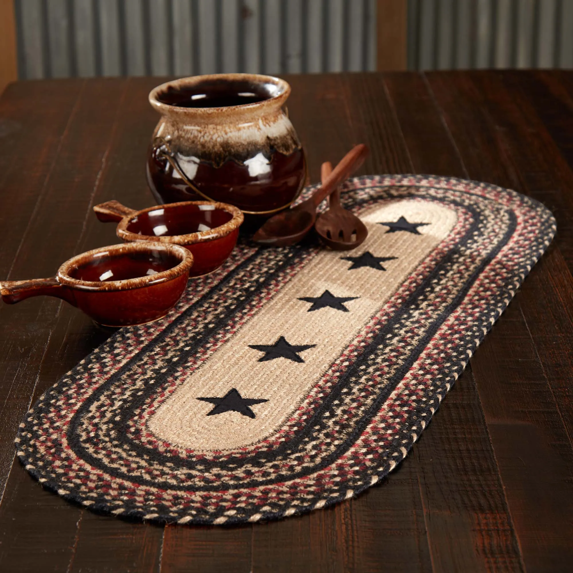 Colonial Star Jute Runner