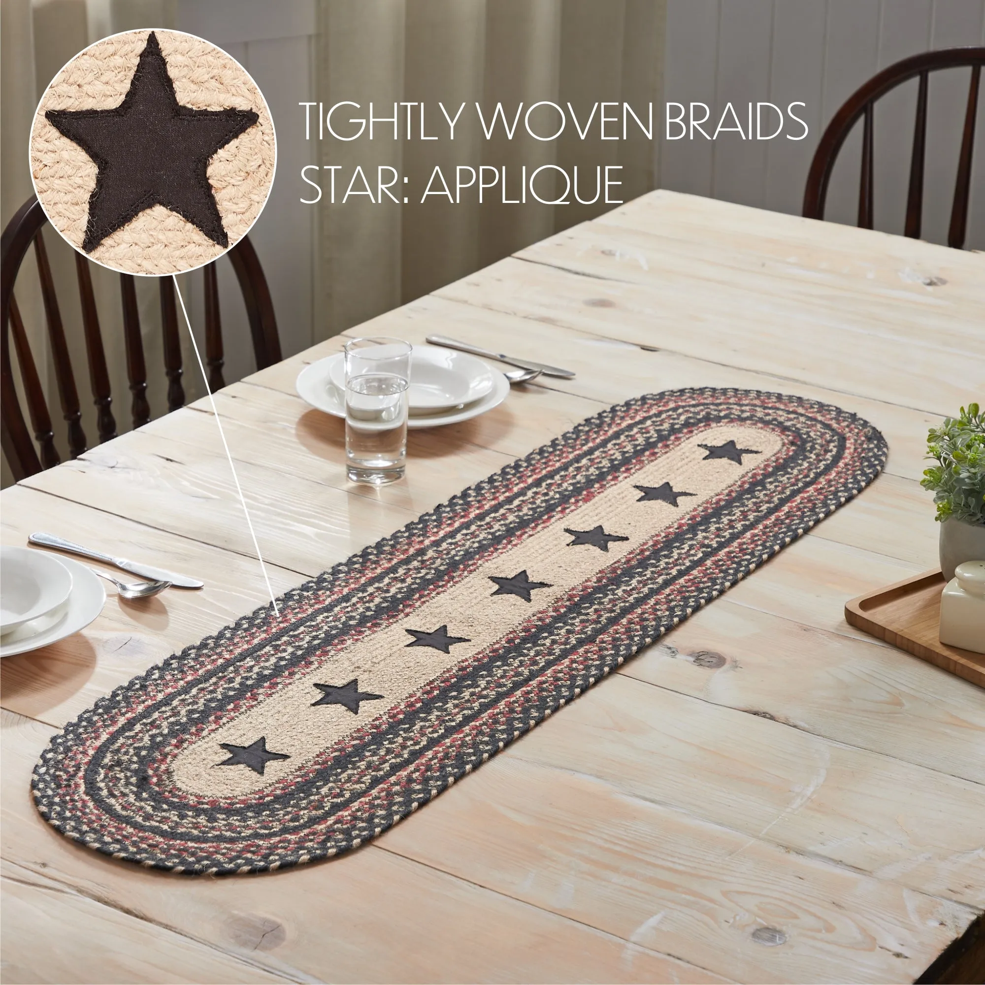 Colonial Star Jute Runner