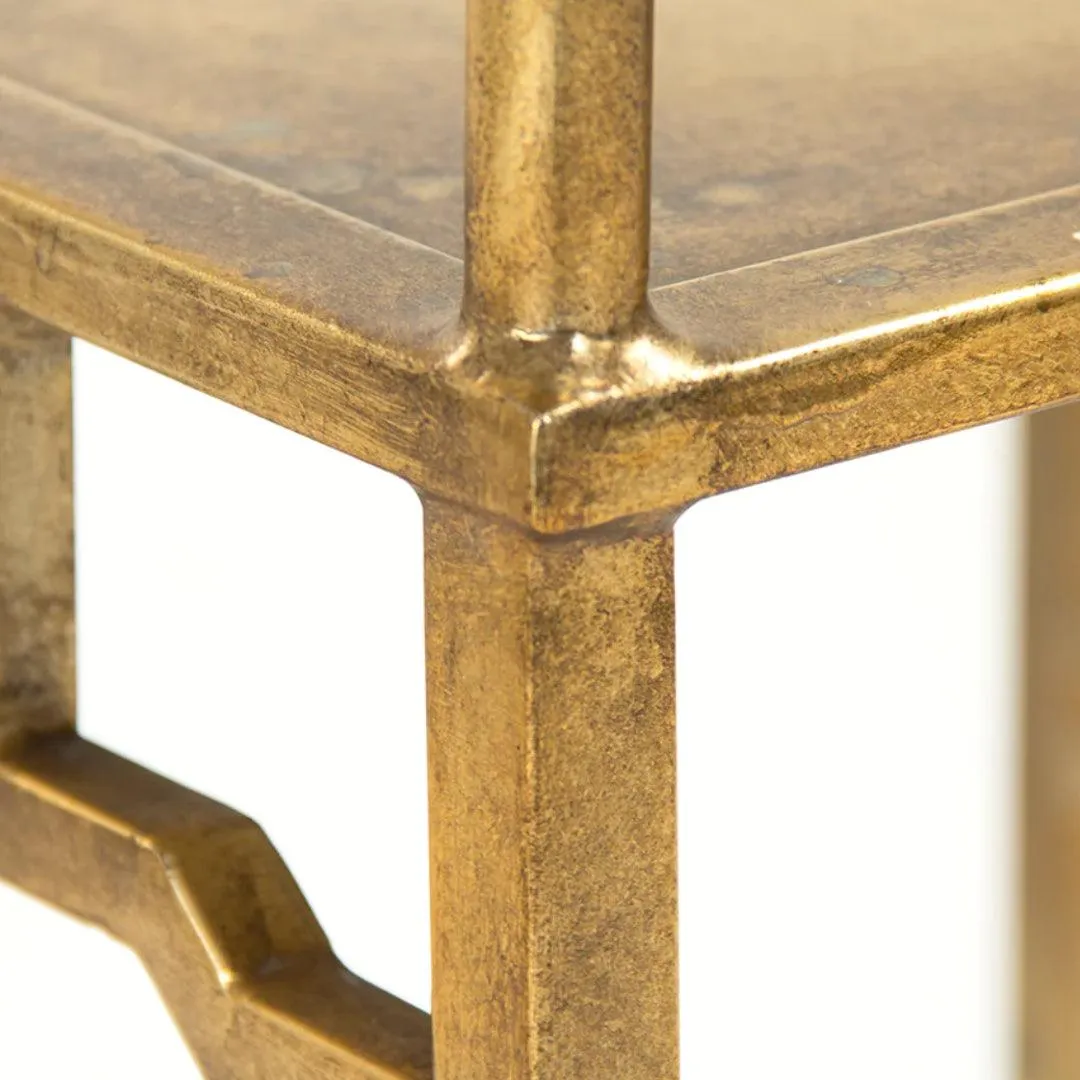 Contemporary Gold Side Chair