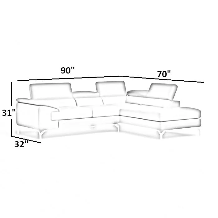 Crasio 5 Seater L Shape Leatherette Sofa For Living Room