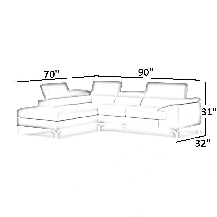 Crasio 5 Seater L Shape Leatherette Sofa For Living Room