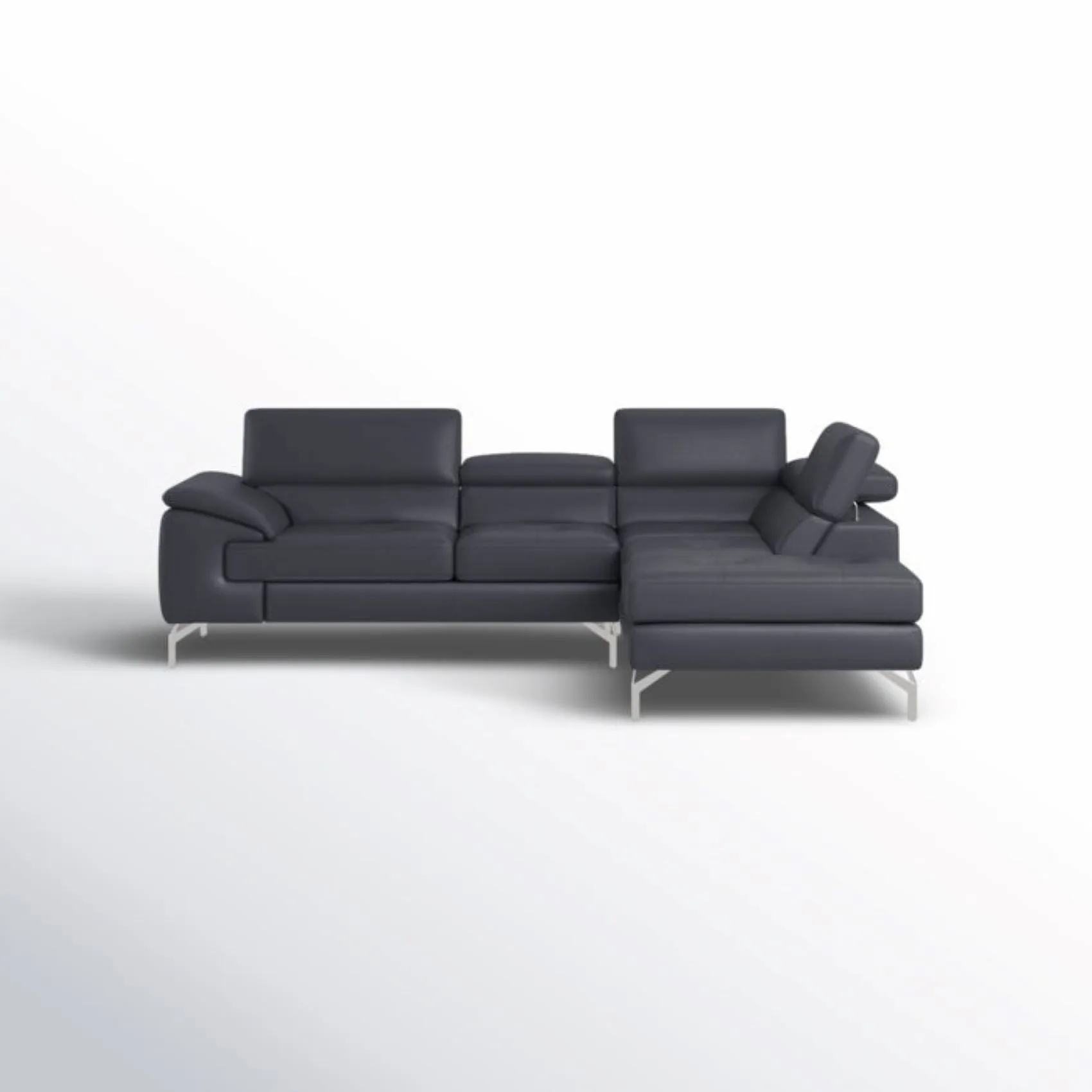 Crasio 5 Seater L Shape Leatherette Sofa For Living Room