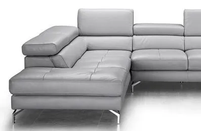 Crasio 5 Seater L Shape Leatherette Sofa For Living Room