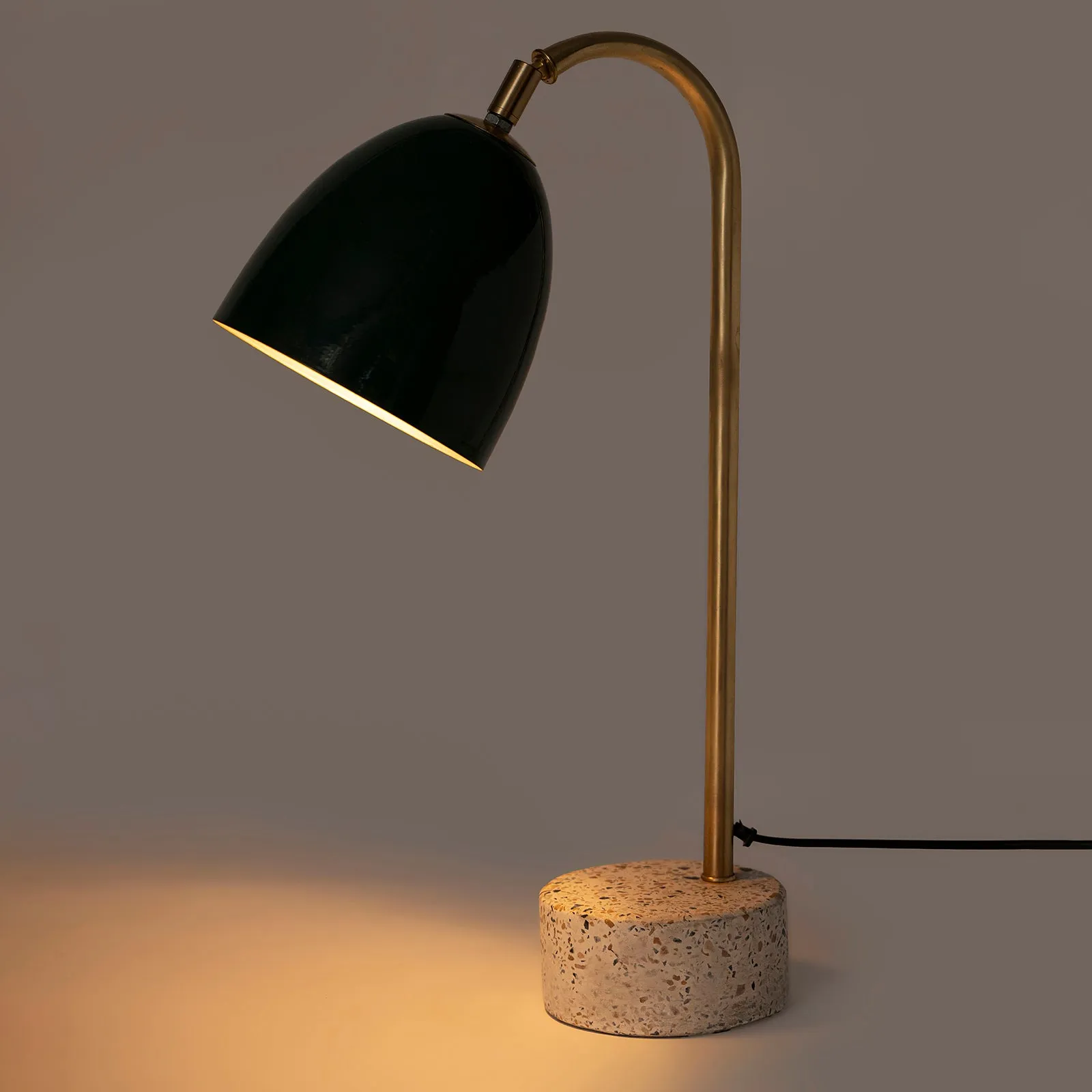 Eros Green Study Table Lamp