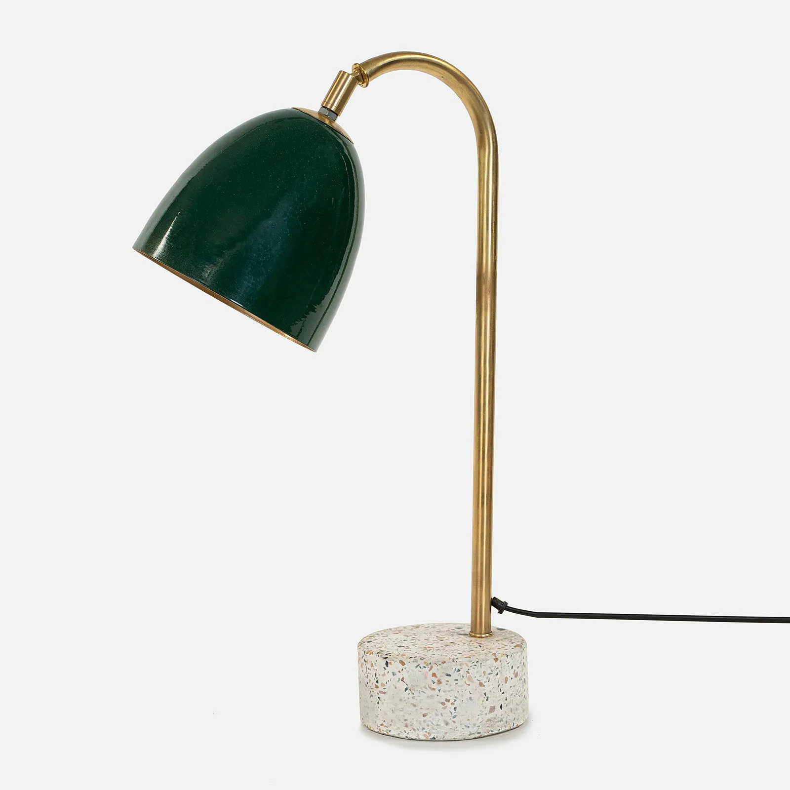 Eros Green Study Table Lamp