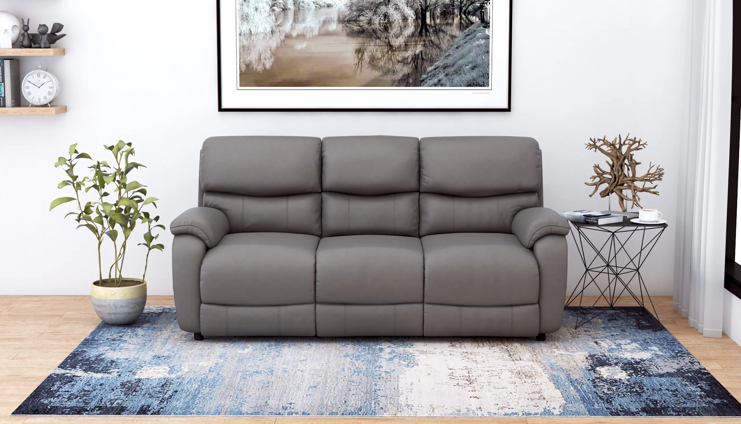 Evelyn 3 Seater Fabric Sofa