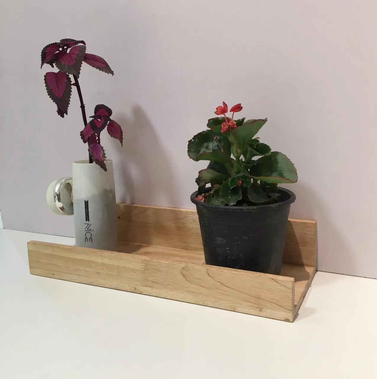 Floating Ledge Shelf For Planter/Artefacts On Wall By Miza