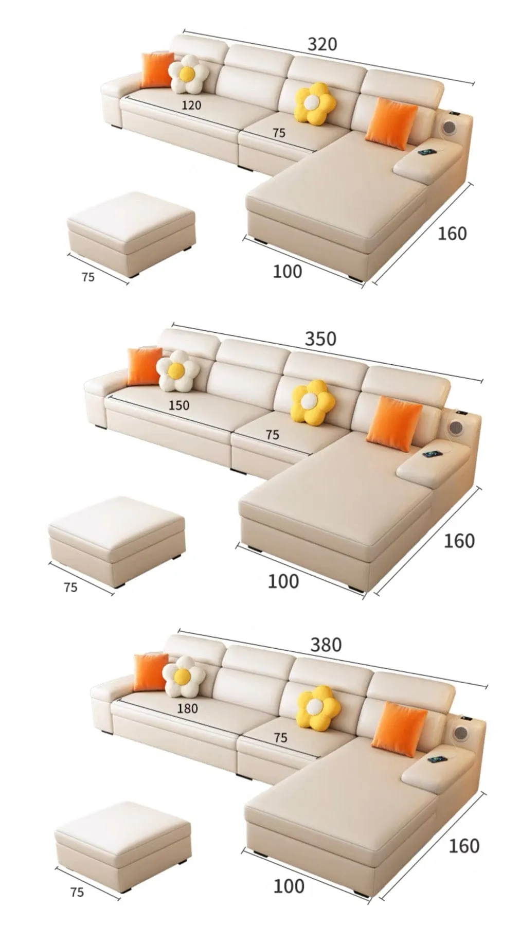 Flor Sectional Sofa Bed