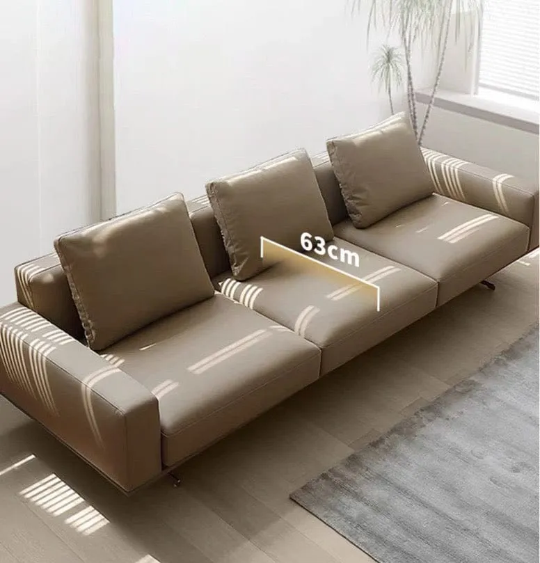 Freco Genuine Cowhide Leather Sofa