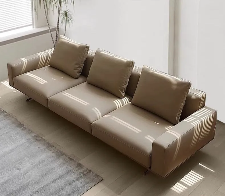 Freco Genuine Cowhide Leather Sofa