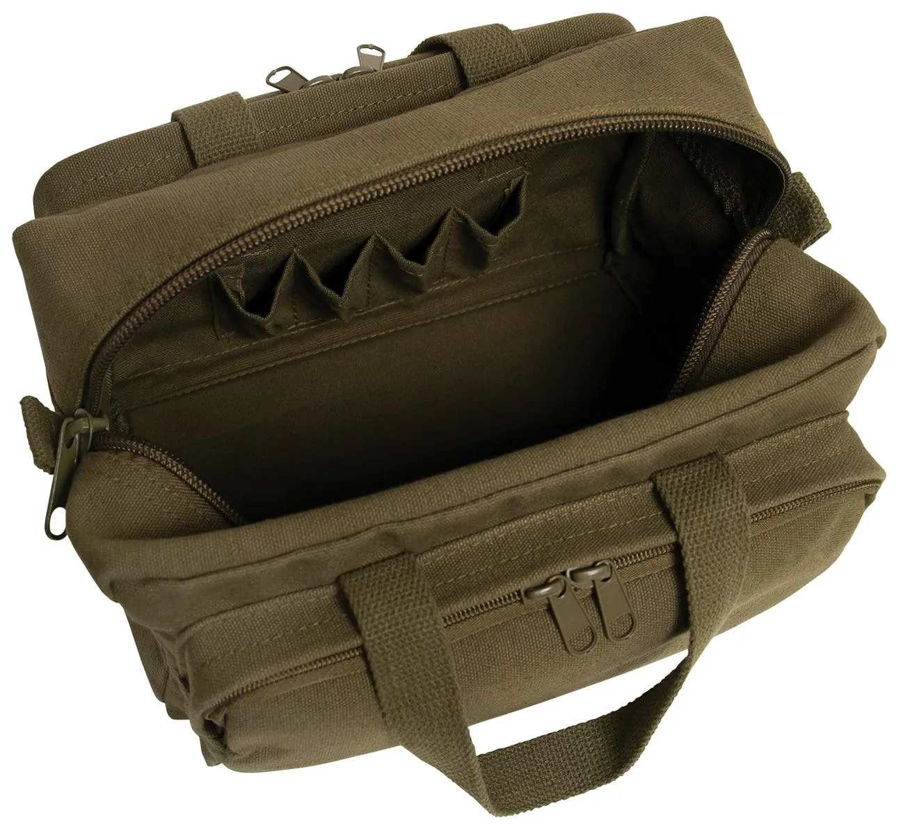 G.I. Type Zipper Pocket Mechanics Tool Bag with Military Stencil