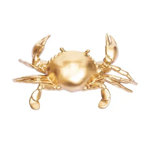 Gold Crab Figurine