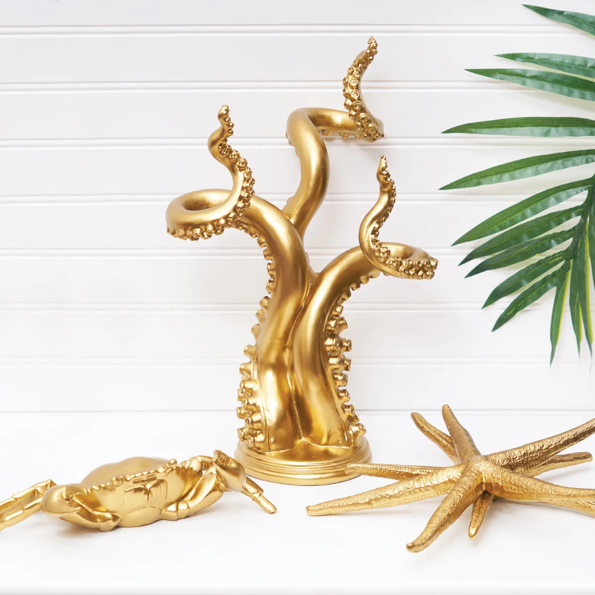 Gold Crab Figurine