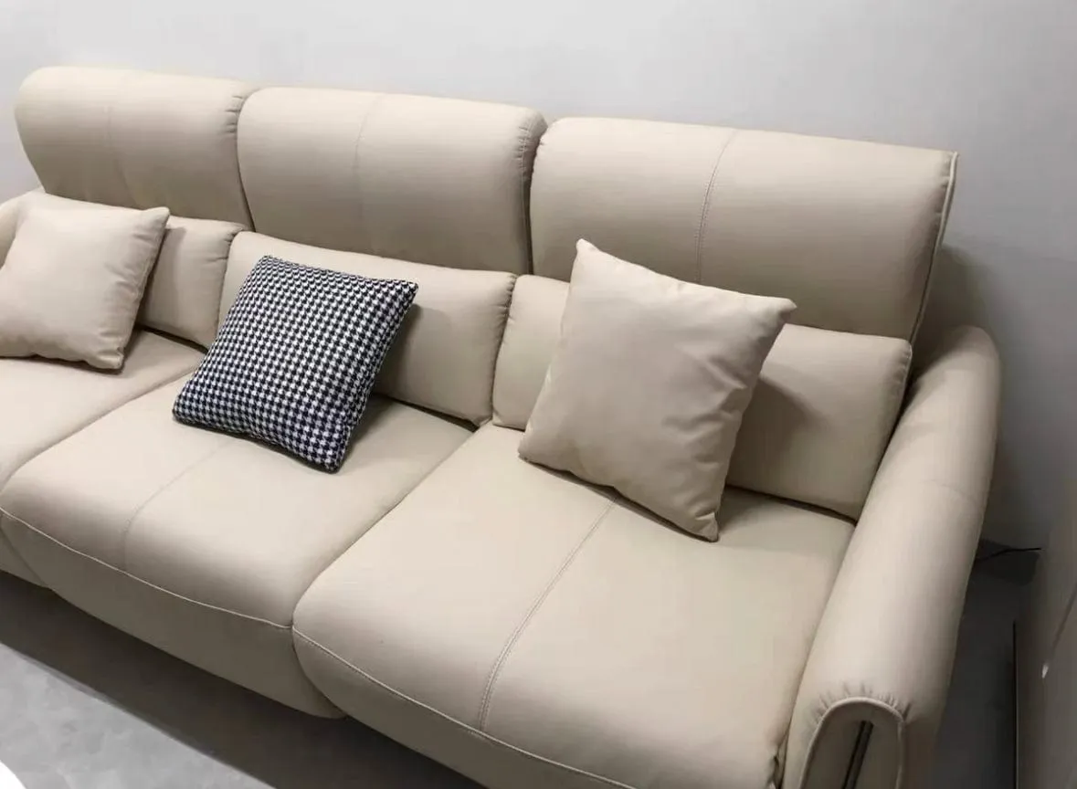 Grecian Leather Electric Recliner Sofa