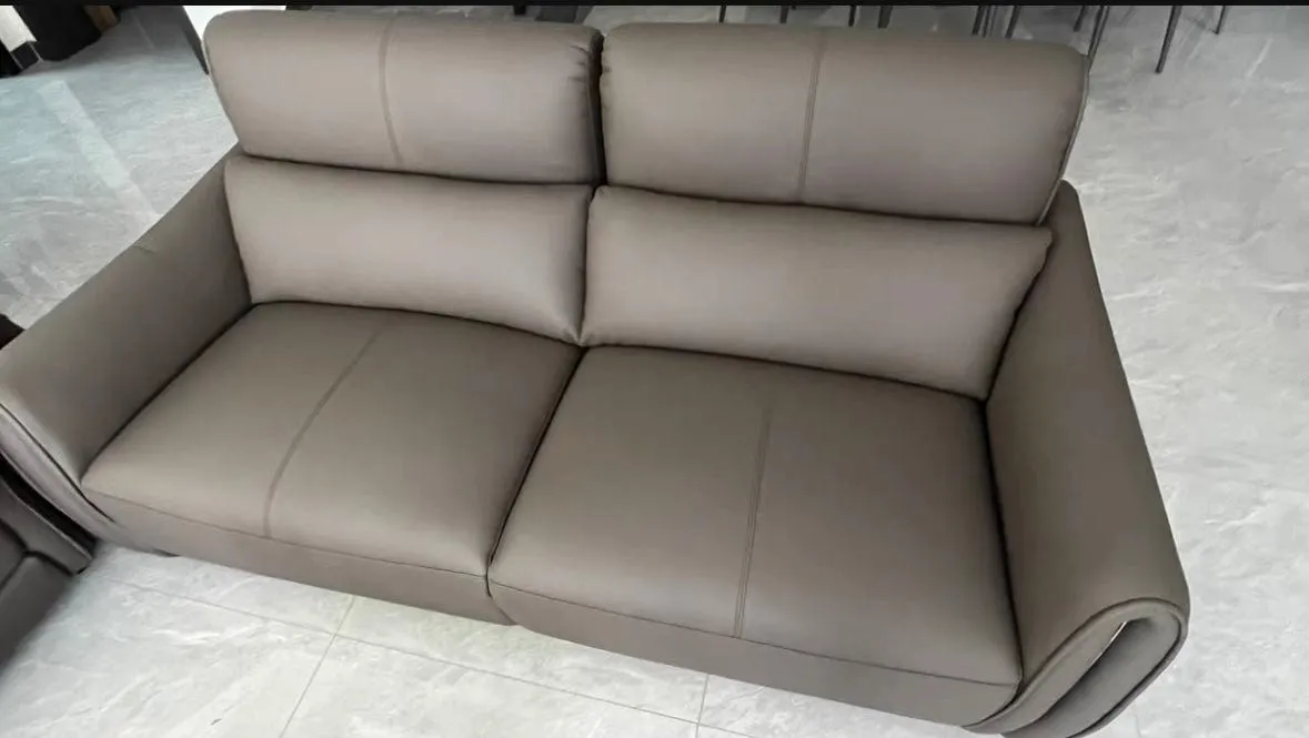 Grecian Leather Electric Recliner Sofa