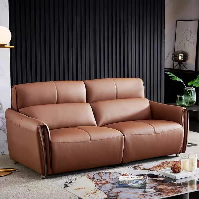 Grecian Leather Electric Recliner Sofa