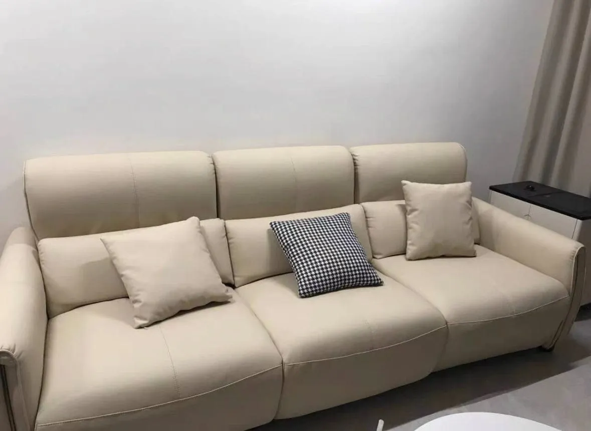 Grecian Leather Electric Recliner Sofa