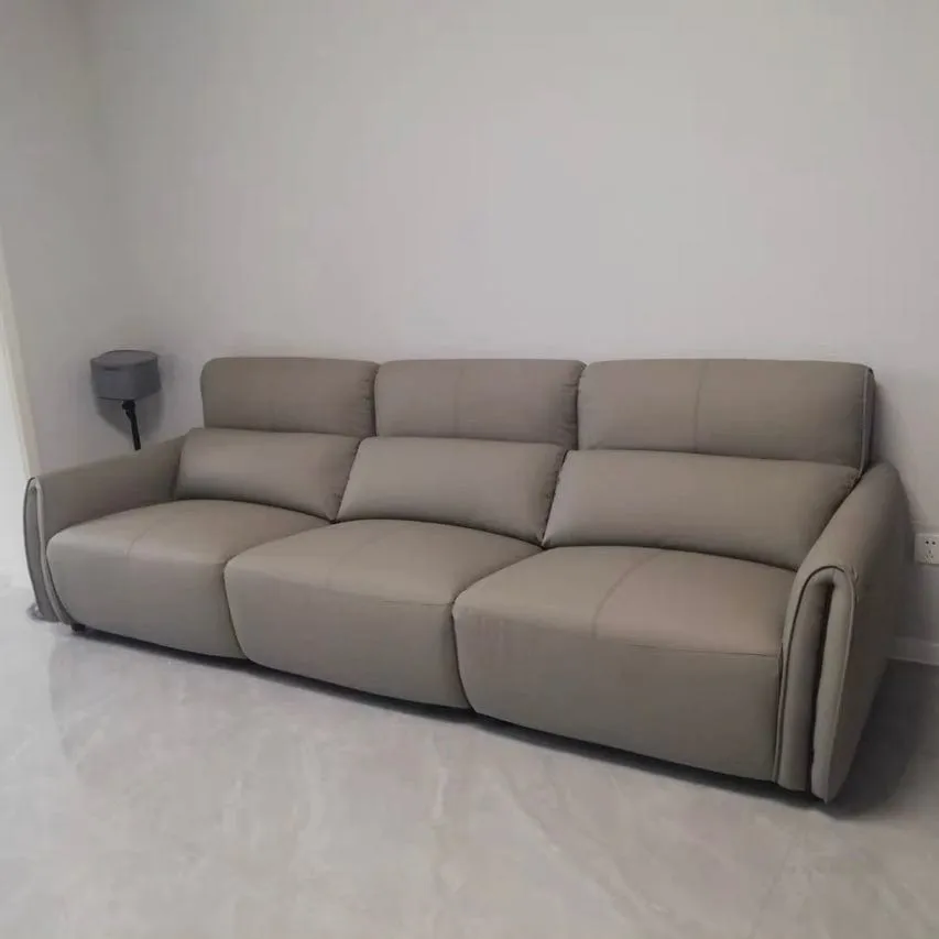 Grecian Leather Electric Recliner Sofa