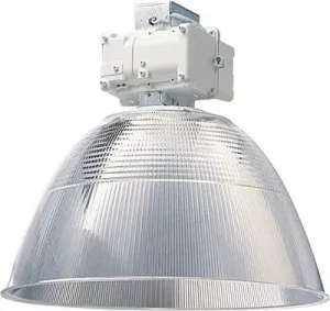 Hubbell Lighting Superbay Fixture 22 Inch  400 Watt Metal Halide Pulse Start Quad-Tap Exclusionary Base Lamp Included