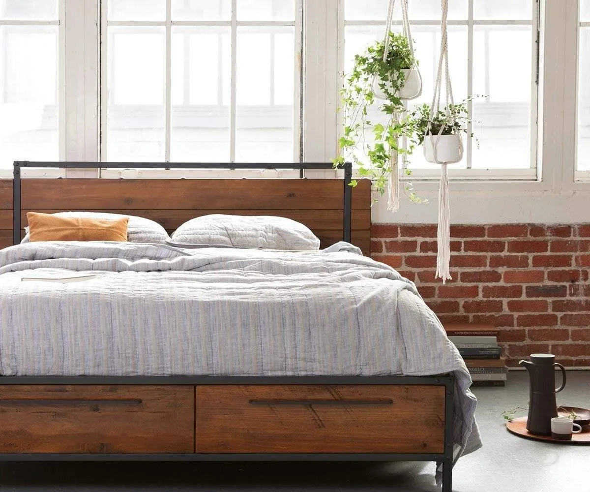 Optimized: Modern Insigna Storage Queen Bed with Sleek Design