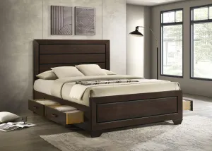 Kauffman Queen Storage Bed Dark Cocoa